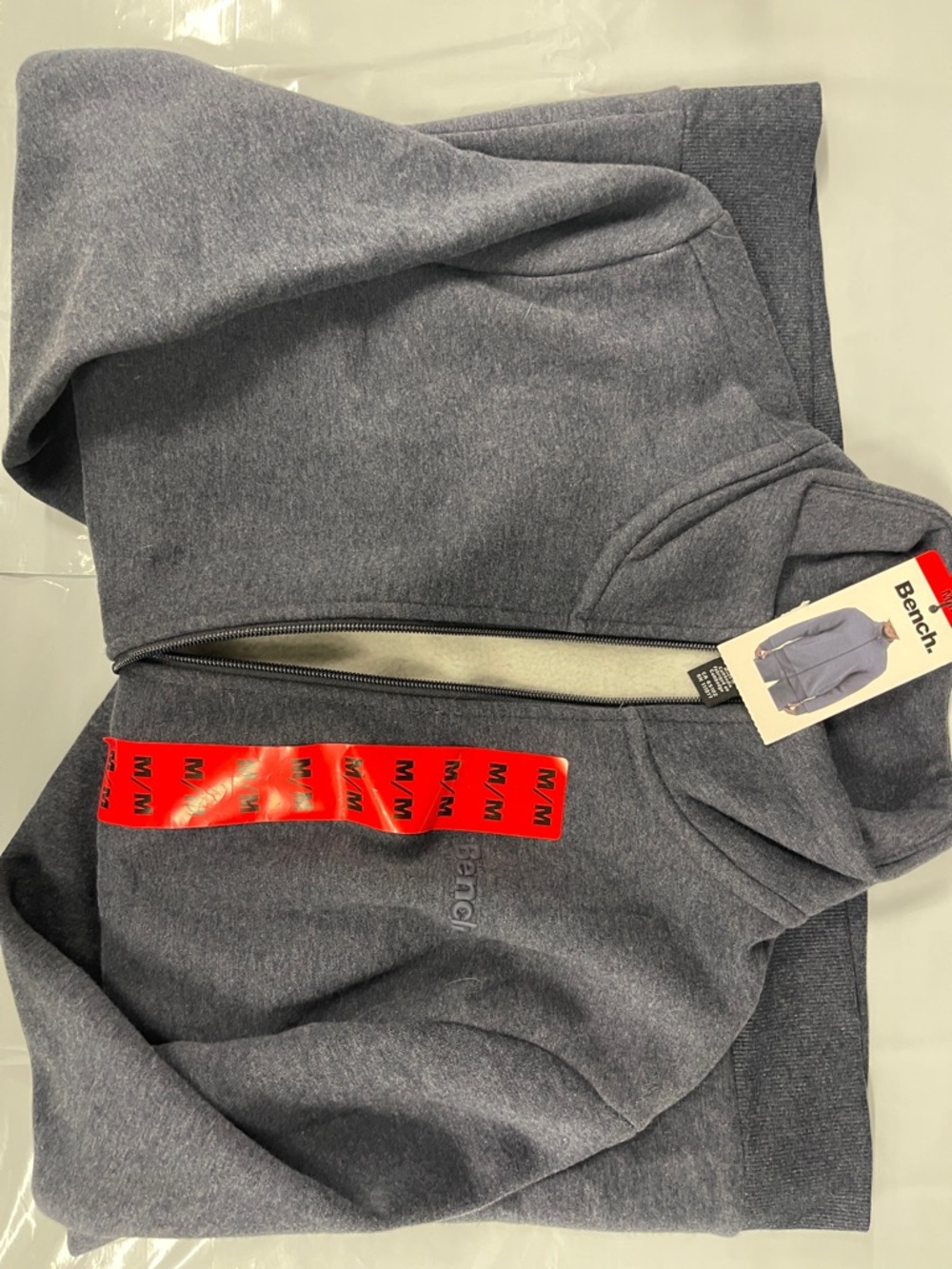 Bench Blue-Gray Full Zip Hoodie